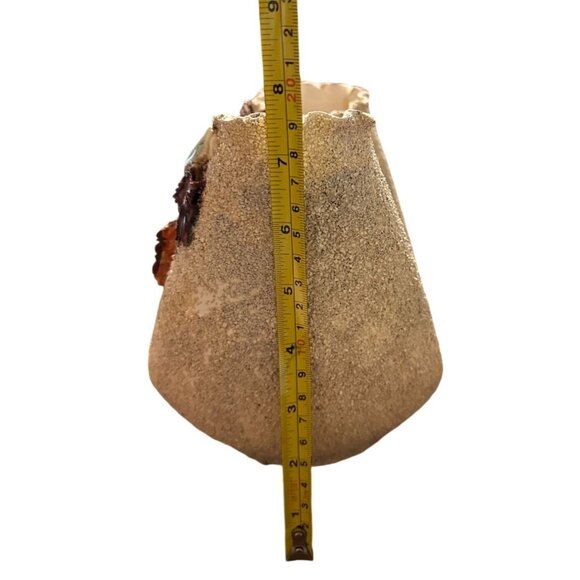 Vintage Ceramic Double Pocket Mojalica style Planter With Floral Design - Picture 9 of 10